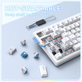 Onikuma Gaming ONIKUMA MT706 81-key Triple-Mode Mechanical Keyboard - 1ms Gasket Mount for Esports, view 4