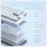 Onikuma Gaming ONIKUMA MT706 81-key Triple-Mode Mechanical Keyboard - 1ms Gasket Mount for Esports, view 5