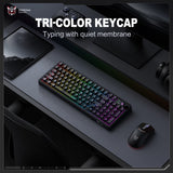 Onikuma Gaming ONIKUMA MT902 95-Key Wireless Gaming Keyboard with RGB Lighting, Multimedia Knob, and Tri-Mode Connection (2.4GHz/Wireless/USB-C), view 2