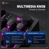 Onikuma Gaming ONIKUMA MT902 95-Key Wireless Gaming Keyboard with RGB Lighting, Multimedia Knob, and Tri-Mode Connection (2.4GHz/Wireless/USB-C), view 3