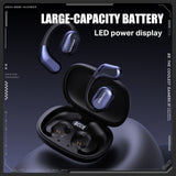 Onikuma Gaming ONIKUMA T209 OWS Bluetooth Earphone with Charging Case, Cyberpunk Design, view 3