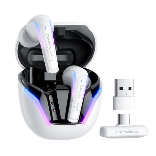 Onikuma Gaming ONIKUMA T27 2.4G Wireless Gaming Earbuds with ENC Mic
