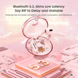 Onikuma Gaming ONIKUMA T301 TWS Cartoon Earphone Touch Control Wireless Bluetooth-compatible 5.3 Headset Sports Earbuds Gaming Headset Gamer With Mic, view 6