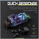 Onikuma Gaming ONIKUMA T309 Mechanical Bluetooth Earphone, High Sensitivity Wireless Noise Cancelling Gaming Headphone, view 2