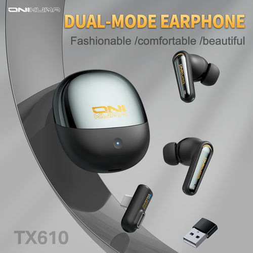 Onikuma Gaming ONIKUMA TX610 Gaming Earbuds - Dual-Mode ANC with 30ms Ultra-Low Latency