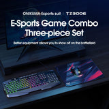 Onikuma Gaming ONIKUMA TZ3006 3 in 1 Gaming Combo - G22 Keyboard / CW917 Mouse/ MP002 Mouse Pad, view 2