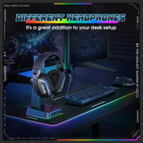Onikuma Gaming ONIKUMA X12 RGB Gaming Headset – 40mm HD Sound, 360° Mic, Memory Foam Comfort, view 4