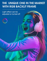 Onikuma Gaming ONIKUMA X15 PRO RGB Light Double-Head Beam Noise Cancelling Microphone Gaming Headphones with microphone 3.5 mm wired headset for PC XBOX PS4, view 2
