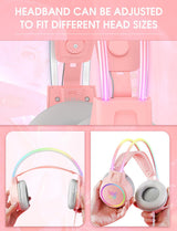 Onikuma Gaming ONIKUMA X15 PRO RGB Light Double-Head Beam Noise Cancelling Microphone Gaming Headphones with microphone 3.5 mm wired headset for PC XBOX PS4, view 4