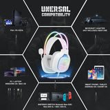 Onikuma Gaming ONIKUMA X22 USB + 3.5mm Cool RGB Dynamic Light Wired Gaming Headset with Mic, Cable 1.8m, view 6