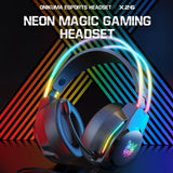Onikuma Gaming ONIKUMA X26 Head-mounted Earphone RGB Light, Noise Reduction Wired Headphone, view 2