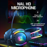 Onikuma Gaming ONIKUMA X26 Head-mounted Earphone RGB Light, Noise Reduction Wired Headphone, view 5
