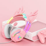 Onikuma Gaming ONIKUMA X26 Head-mounted Earphone RGB Light With Deer's Ears Glow, Gaming Headset, view 2
