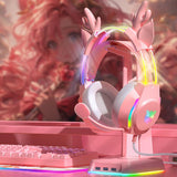 Onikuma Gaming ONIKUMA X26 Head-mounted Earphone RGB Light With Deer's Ears Glow, Gaming Headset, view 5