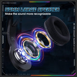 Onikuma Gaming ONIKUMA X31 RGB Dynamic Professional Gmaing Headphone Stereo Surround Sound Omnidirectional HD Mic for PC PS4 Xbox Phone, view 6
