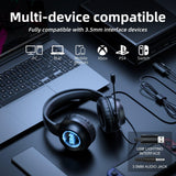 Onikuma Gaming ONIKUMA X36 Gaming Headset Abyss Flow Light Effect Comfortable to Wear Sound Recognition, view 5