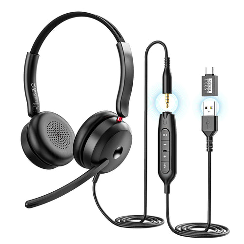 Onikuma Gaming ONIKUMA X81 USB Headset with Noise-Canceling Mic & Multi-Connectivity