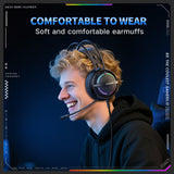 Onikuma Gaming ONIKUMA X88 RGB Gaming Headset - 50mm Drivers, 360° Rotatable Mic & Comfortable Earmuffs, view 6