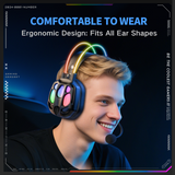 Onikuma Gaming ONIKUMA X89 RGB Gaming Headset - 360° Rotatable Mic, Immersive 3D Sound & Ergonomic Design, view 6