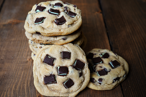 Operation Cookies Angie's Chocolate Chip + Andes Thin Mint Cookies