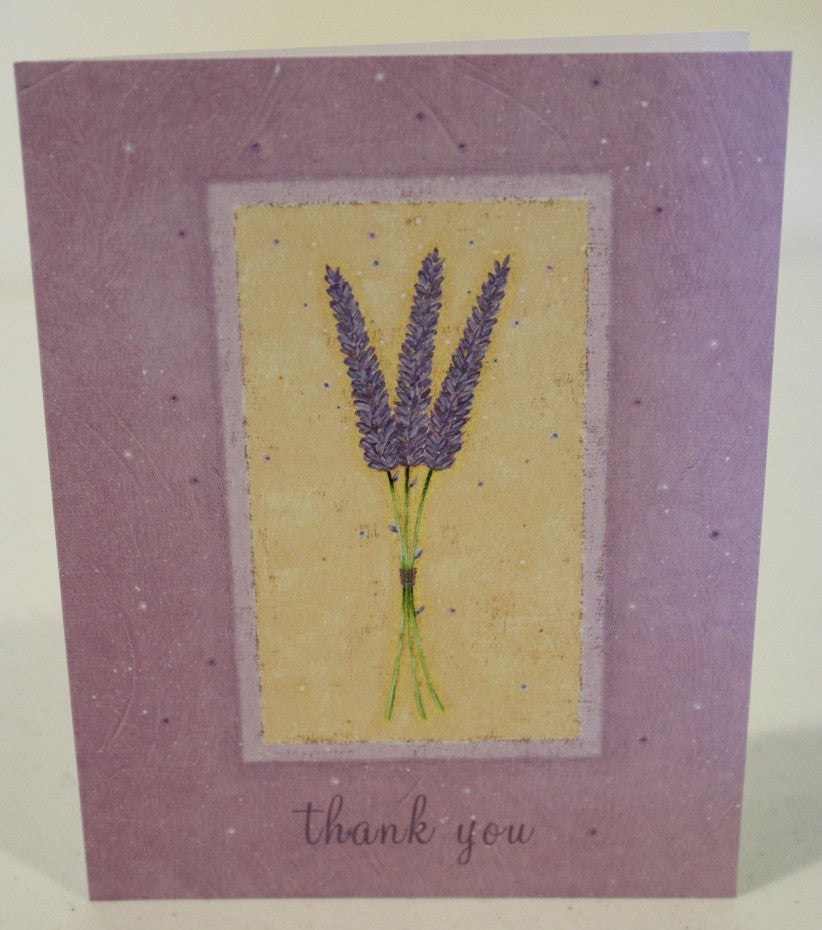 Operation Cookies Violet flower "Thank you" Card