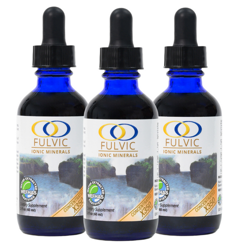 Optimally Organic Weight loss- 3 Bottles of Fulvic Ionic Minerals X350
