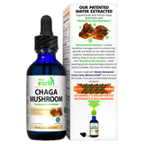 Optimally Organic Chaga Mushroom Extract 2oz, view 2