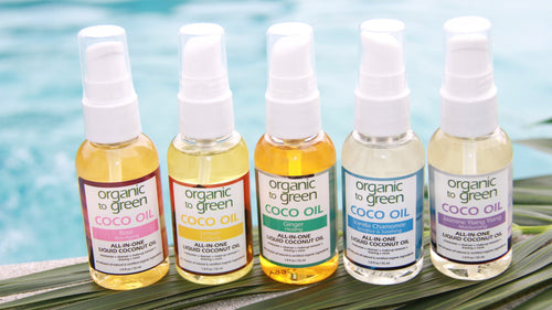 Organic to Green Mini Coco Oil Travel Kit With Jute Draw String Bag