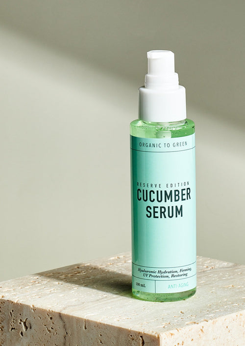 Organic to Green CUCUMBER SERUM - RESERVE EDITION โ FOR ANTI-AGING - HYALURONIC HYDRATION, FIRMING, UV PROTECTION, RESTORING