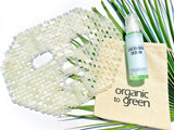 Organic to Green Jade Crystal Gem Facial Mask For Anti-Aging + Cucumber Hyaluronic Hydration Calming & Restoring, view 6