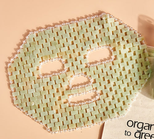 Organic to Green Jade Crystal Gem Facial Mask For Self Care + Anti Aging