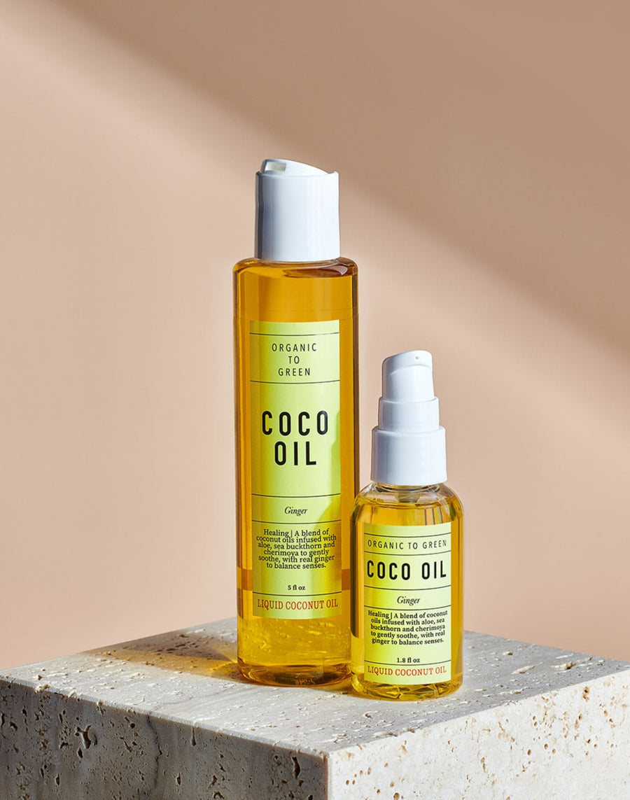 Organic to Green Liquid Coconut Oil Ginger - Healing Coco Oil