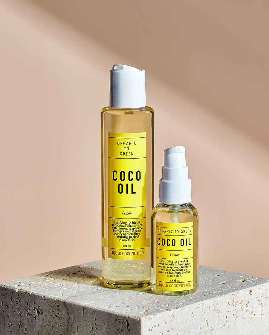 Organic to Green Liquid Coconut Oil Lemon - Purifying Coco Oil