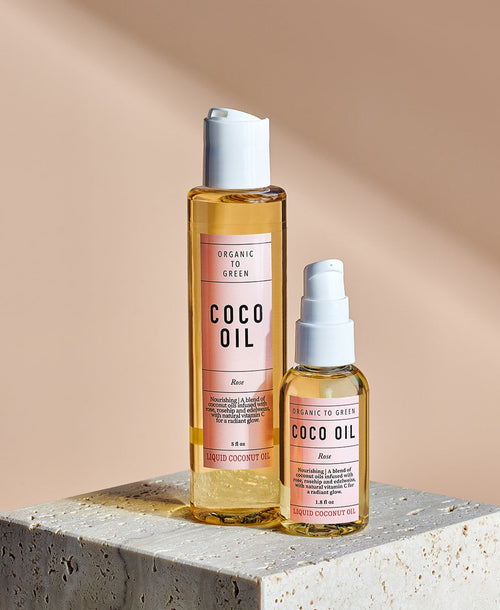 Organic to Green Liquid Coconut Oil Rose - Anti-Aging Coco Oil
