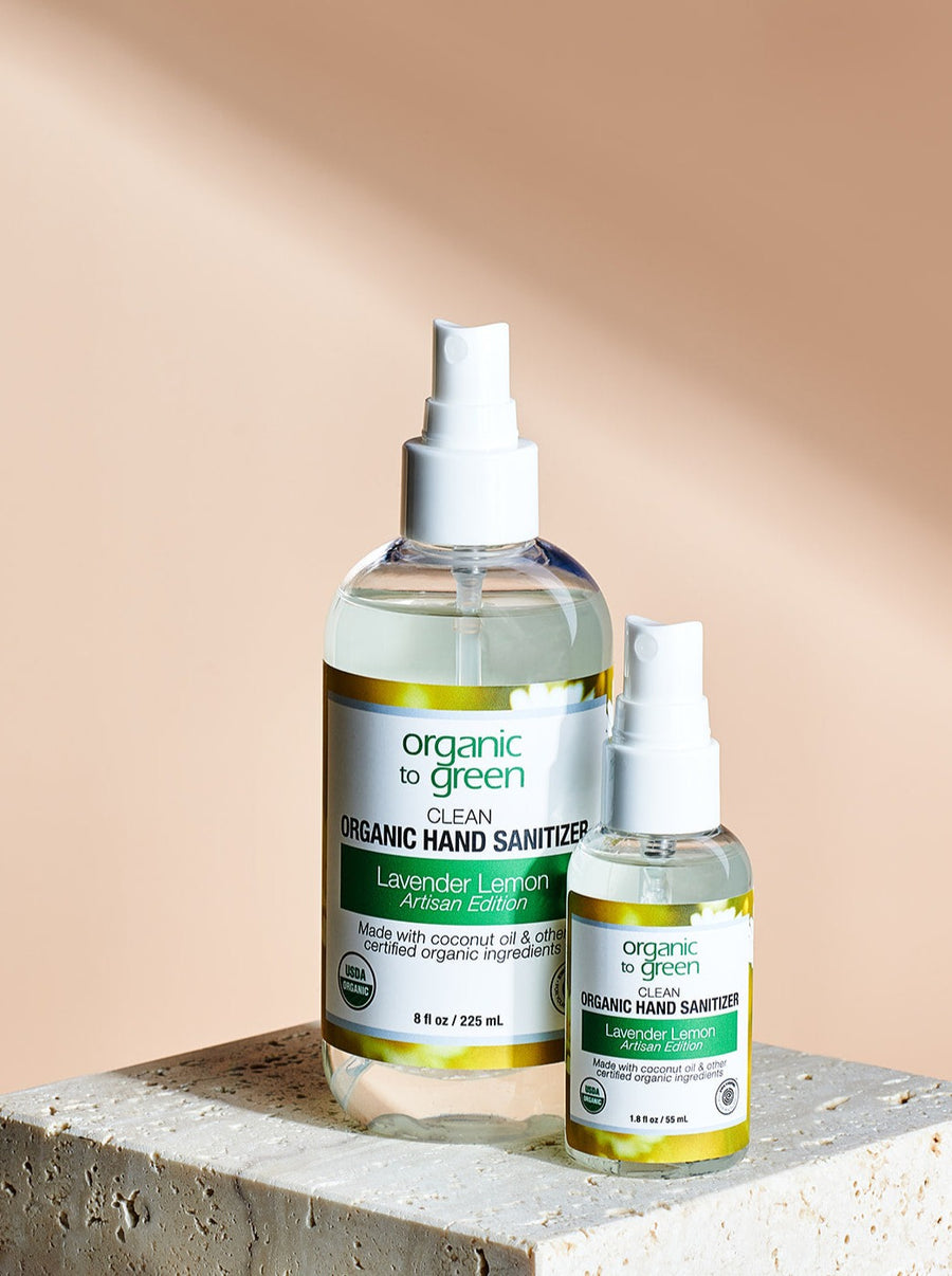 Organic to Green Clean Organic Hand Sanitizer Spray Lavender & Lemon