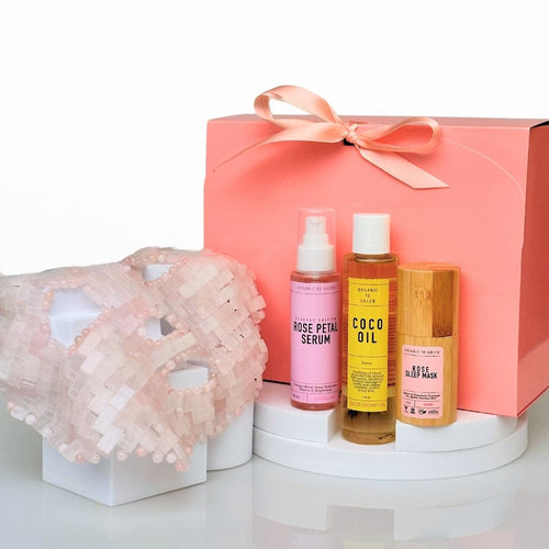Organic to Green Rose Quartz Spa Gift Set