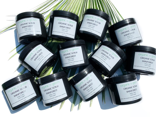 Organic to Green RAINFOREST Organic Coconut Oil Sugar Scrub - Wholesale Case of 12
