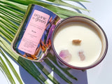 Organic to Green LOVE - Rose Aromatherapy with Amethyst CANDLE, view 3