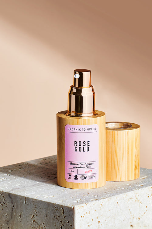 Organic to Green Rose Gold Face Oil – Renew For Ageless Sensitive Skin