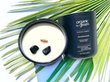 Organic to Green PROTECTION - Sandalwood Aromatherapy with Black Tourmaline CANDLE, view 3