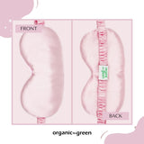 Organic to Green Satin Eye Mask, view 3