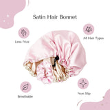 Organic to Green Satin Hair Bonnet, view 2