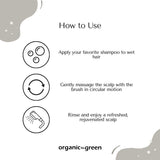 Organic to Green Silicone Hair Brush, view 6