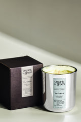 Organic to Green CLEANSING - Verbena Aromatherapy with Selenite CANDLE, view 2
