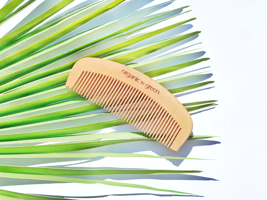Organic to Green Wooden Comb