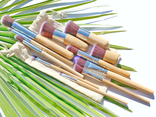 Organic to Green 12 Piece Kit Soft and Gentle Vegan + Cruelty-Free Makeup Brushes