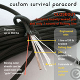 Outdoor Element Custom Survival Paracord CLOSEOUT, view 2