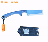 Outdoor Element Flicker Feather Survival EDC Chisel Blade, view 2