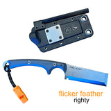 Outdoor Element Flicker Feather Survival EDC Chisel Blade, view 5