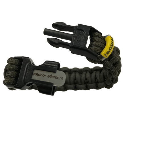 Outdoor Element Kodiak Survival Paracord Bracelet